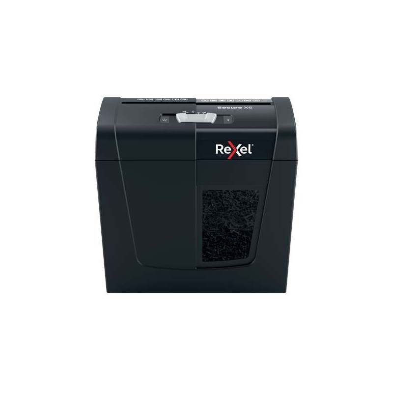 Rexel Secure X6 Destructora de Papel Manual Corte en Particulas P-4 - Destruye hasta 6 Hojas a la Vez - Capacidad de la