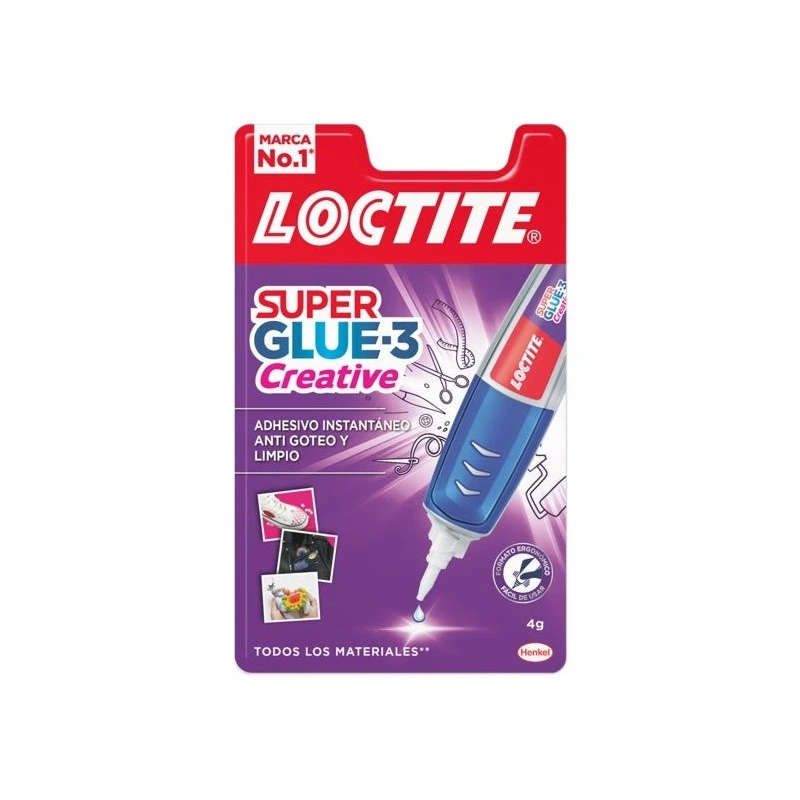 Loctite Superglue-3 Creative Pen 4Gr - Adesivo universal em formato de caneta - Aplicação gota a gota precisa e limpa - Não