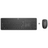 HP 235 Combo Teclado y Raton Inalambricos - 2.4GHz - Raton Optico 1600 DPI - Autonomia Hasta 16 MesesColor Negro