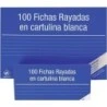 Mariola Pack of 100 Striped Chips No. 4 for File - Measurements 200x120mm - Color White
