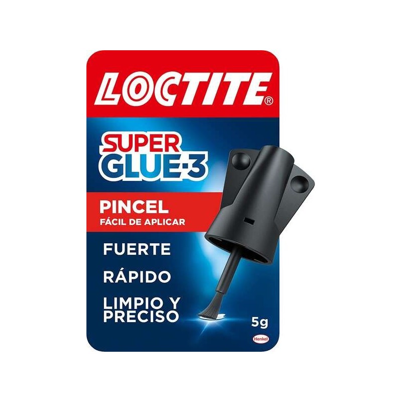 Loctite Super Glue-3 Pincel 5gr - Adesivo Universal de Resistência Tripla - Resistência e Uso Instantâneo