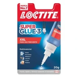 Loctite Superglue-3 XXL 20gr - Adesivo Universal Instantâneo - Transparente e Secagem Rápida - Resistente à Água e Temperaturas