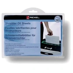 Rexel Pack de 12 Feuilles lubrifiantes pour broyeur