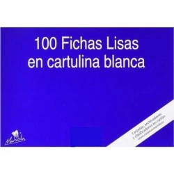 Mariola Pack de 100 Cartes Lisses N° 5 pour Classeur - Dimensions 215x160mm - Couleur Blanc