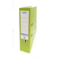 Classeur à levier Elba Rado Top Folio - Dos de 80 mm - Extérieur doublé de plastique - Intérieur en papier - Couleur citron vert