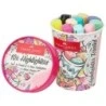 Faber-Castell Textliner 46 Pastel Pacote de 10 Marcadores Fluorescentes - Design de embalagem de copo de sorvete - Ponta de