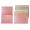Bismark Pack de 6 Carpetas de Solapa Polipropileno - Tamaño A4 - Cierre con Gomas - Colores Surtidos Pastel