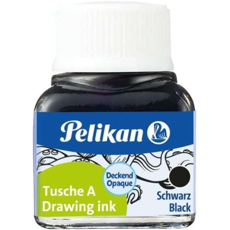 Pelikan 523 N17 Chinese Ink 10ml - High Quality Ink - Water Resistant - Ideal for Drawing and Calligraphy - Color Black