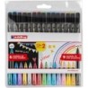 Edding 1200 Pacote Metálico e Glitter com 15 Marcadores - Ponta Redonda - Linha Metálica 1-3mm, Glitter 3mm - Tinta à Base de