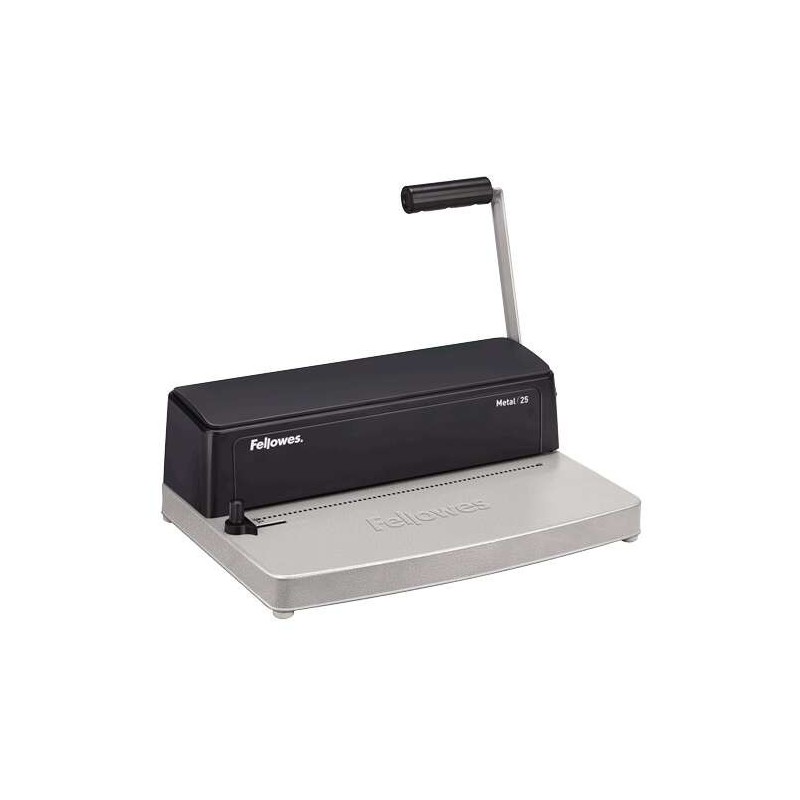 Fellowes Metal 25 Encuadernadora Manual A4 de Espiral Metalico - Perfora hasta 10 Hojas - Encuaderna hasta 450 Hojas