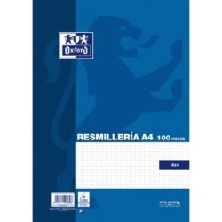 Oxford School Classic Pacote de 100 Folhas A4 Grade 4x4 - 100430215