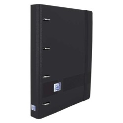 Oxford Europeanbinder Live & Go Classeur à 4 anneaux Format A4+ avec recharge carrée 5x5 mm et 4 trous - Couverture en