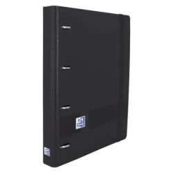 Oxford Europeanbinder Live & Go Classeur à 4 anneaux Format A4+ avec recharge carrée 5x5 mm et 4 trous - Couverture en