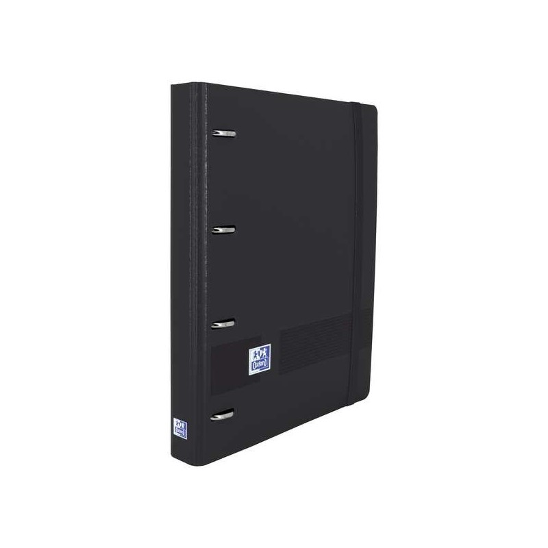 Oxford Europeanbinder Live & Go Carpeta de 4 Anillas Formato A4+ con Recambio Cuadriculado 5x5mm y 4 Taladros - Tapa de