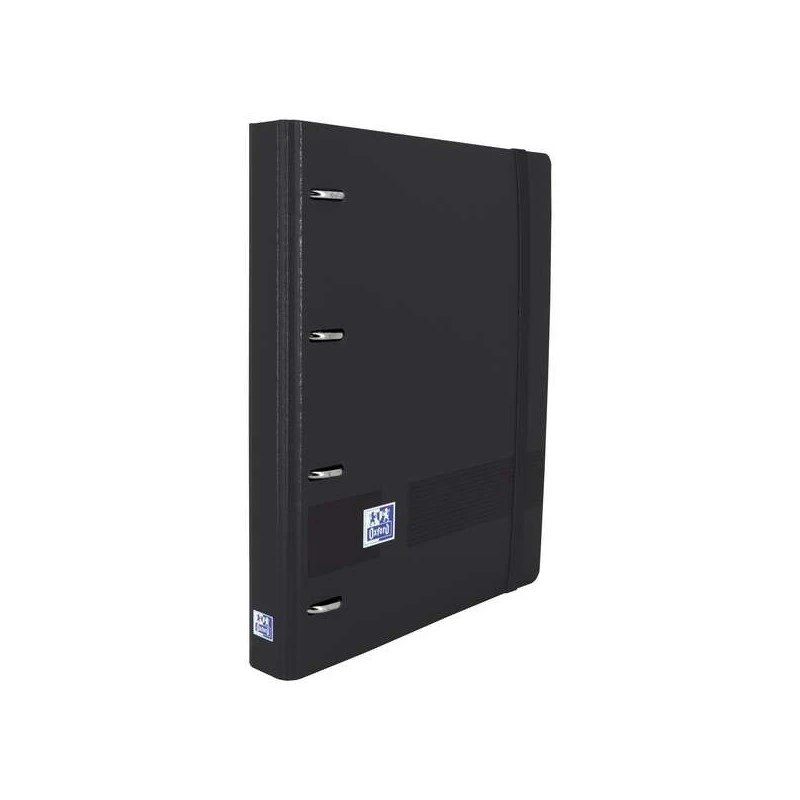Oxford Europeanbinder Live & Go Classeur à 4 anneaux Format A4+ avec recharge carrée 5x5 mm et 4 trous - Couverture en