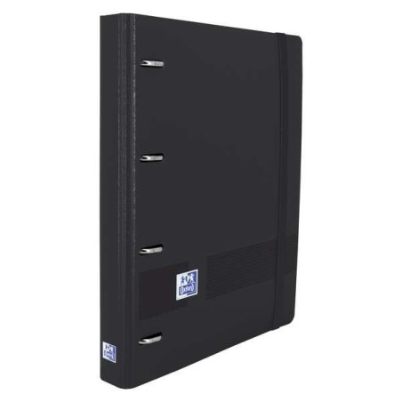 Oxford Europeanbinder Live & Go Carpeta de 4 Anillas Formato A4+ con Recambio Cuadriculado 5x5mm y 4 Taladros - Tapa de