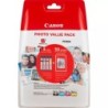 Canon CLI581XL Pack de 4 Cartuchos de Tinta Originales - 50 Hojas de Papel Fotografico - 2052C004/2052C006