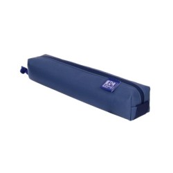 Petite trousse carrée Oxford Kangoo & You - En Napa - Caoutchouc élastique pour la fixer au cahier - Couleur Bleu