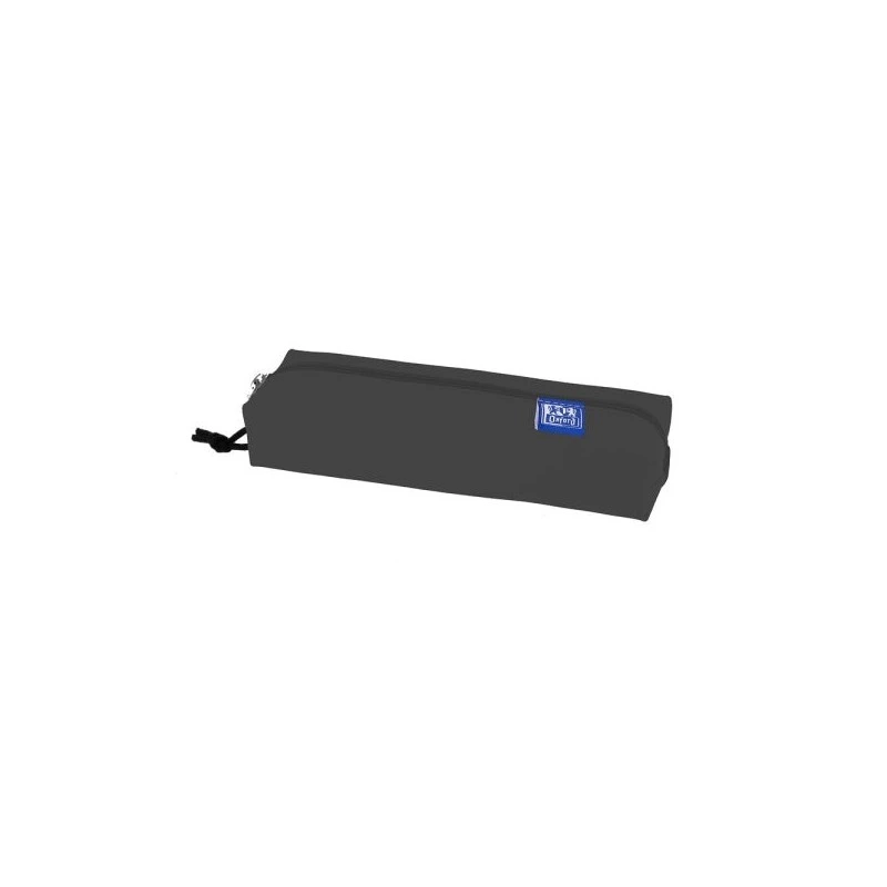 Oxford Kangoo Live and Go Medium Rectangular Pencil Case - Elastic Rubber for Notebooks - Color Black