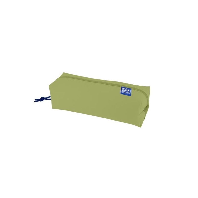 Oxford Kangoo Live and Go Estuche Cuadrado Grande - Goma Elastica para Cuadernos - Color Verde