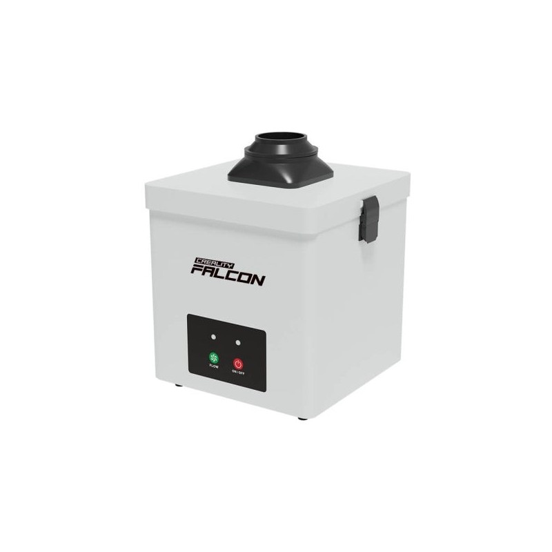 Purificador de fumaça de mesa Creality Falcon - Precisão de filtragem de até 0,03 Î1⁄4m - 180W e três velocidades - Menos de 55