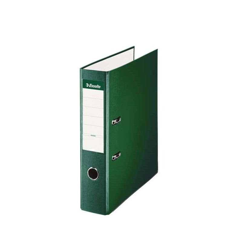 Esselte Lever Arch File Folio Format - Spine 75mm - Capacity for 500 Sheets - Color Green