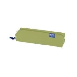 Trousse rectangulaire moyenne Oxford Kangoo Live and Go - Caoutchouc élastique pour cahiers - Couleur Vert