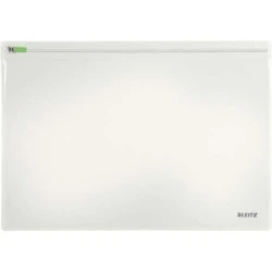 Leitz Traveller Pacote de 2 malas multiuso transparentes - Tamanho 230x1x330mm - Fecho com zíper