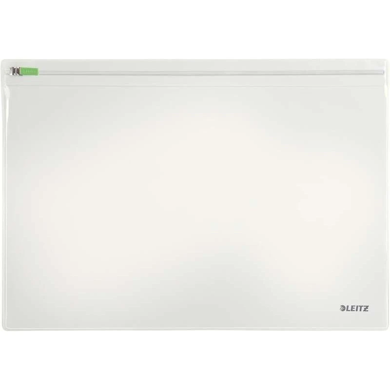 Leitz Traveler Pack of 2 Transparent Multipurpose Cases - Size 230x1x330mm - Zipper Closure