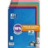 Oxford Classic Pack de 5 Cuadernos Espiral Formato Folio Cuadriculado 4x4mm - 80 Hojas - Tapa de Plastico - Colores Tendencia