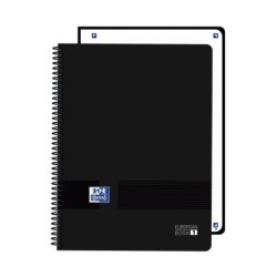 Oxford Live and Go Cuaderno de Espiral - Formato A4+ - 80 Hojas - Cuadricula 5x5mm - Tapa de Plastico - Digitalizacion de