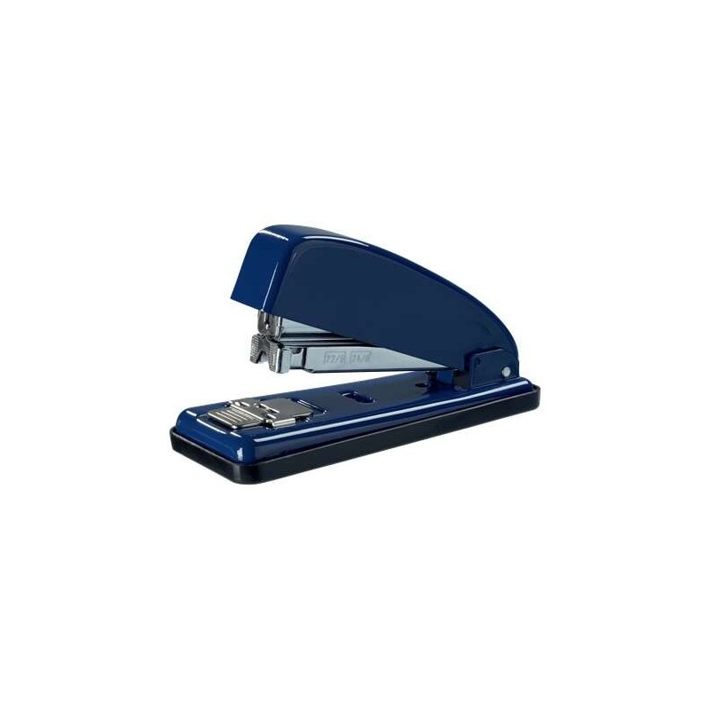 Petrus 226 Metal Stapler + Box of 200 Staples - Up to 30 Sheets - Closed, Open and Nail Stapling - Blue Color