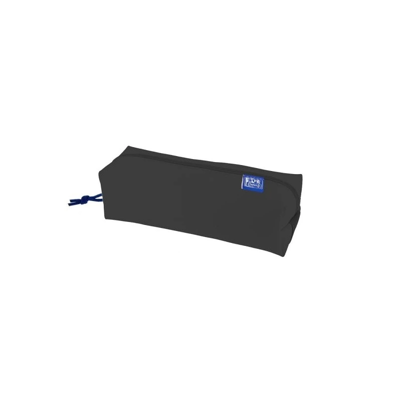 Oxford Kangoo Live and Go Estuche Cuadrado Grande - Goma Elastica para Cuadernos - Color Negro