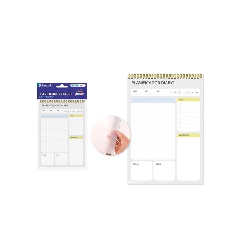 Ingraf Daily Planner - Medidas 15x21cm - Espiral com Capa de Polipropileno - 50 Folhas de 80grs