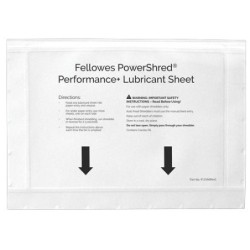 Fellowes Pack de 10 Hojas Lubricantes para Destructoras - Mejora Rendimiento y Evita Atascos - Aceite Vegetal - Compatible con