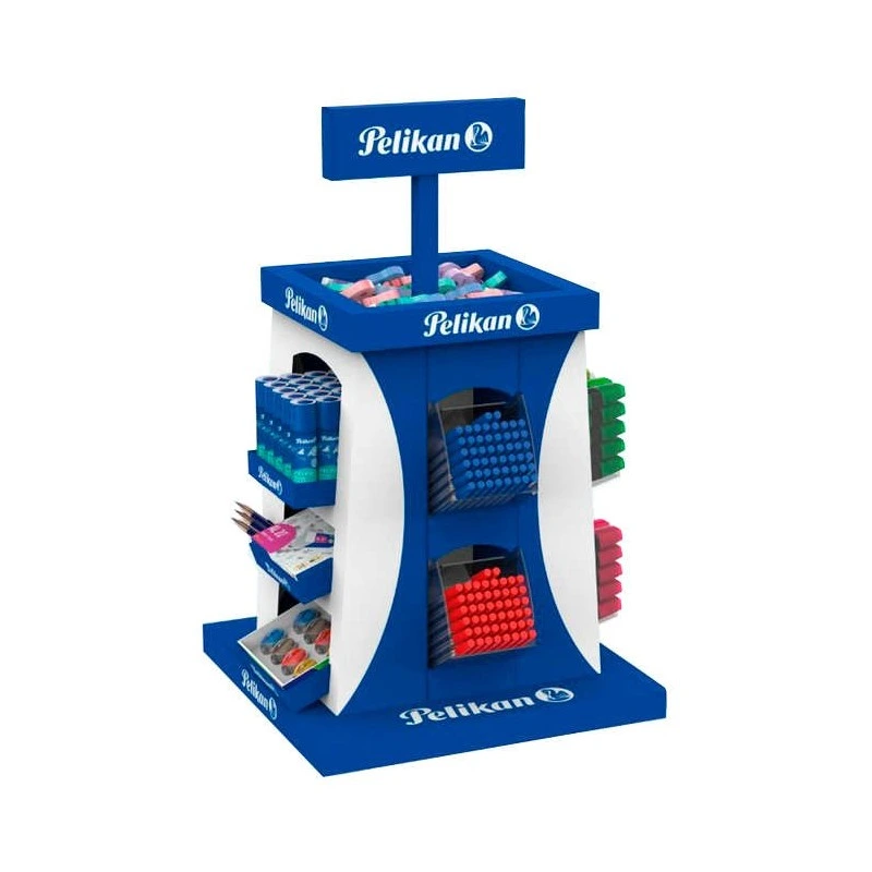 Pelikan Expositor Escolar con 364 Unidades - Incluye: Lapices de Grafito, Sacapuntas, Gomas de Borrar, Correctores, Pegamentos