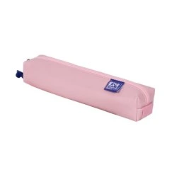 Estojo Pequeno Quadrado Oxford Kangoo & You - Fabricado em Napa - Borracha Elástica para fixação no Caderno - Cor Rosa