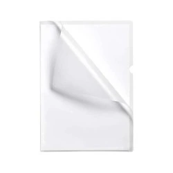Caixa Esselte com 100 Dossiês de Unhas - Formato Fólio - PVC Flexível - Espessura 110 Microns - Cor Transparente