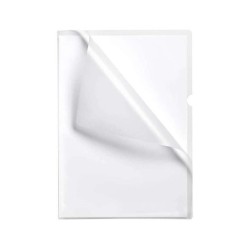Esselte Box of 100 Nail Dossiers - Folio Format - Flexible PVC - Thickness 110 Microns - Transparent Color