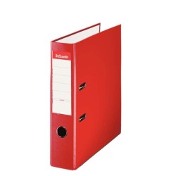 Arquivo Esselte Lever Arch - Formato Fólio - Lombada 75mm - Capacidade para 500 Folhas - Cor Vermelha