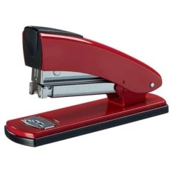 Petrus 2001 Retro Metal Stapler - Up to 30 Sheets - Closed, Open and Nail Stapling - Red Color