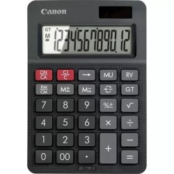 Canon AS-120 II Calculadora de Sobremesa con Pantalla LCD de 12 Digitos - Funciones de Marcacion, Inversion y Memoria de Gran