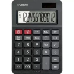 Canon AS-120 II Calculadora de Sobremesa con Pantalla LCD de 12 Digitos - Funciones de Marcacion, Inversion y Memoria de Gran