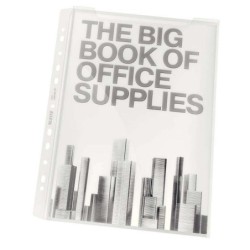 Leitz Pack of 5 Premium Expandable Polypropylene A4 18micron Bellows Cases - Large Capacity of up to 200 A4 Sheets - Transparent