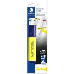 Staedtler Textsurfer Classic 364 Fluorescent Marker - Chisel Tip 1 - 5mm Approx - Quick Dry - Fluorescent Yellow Color