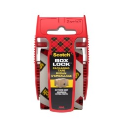 Scotch 195-EF Box Lock Packaging Tape - 48mm x 20,3m - Includes Dispenser - Color Clear