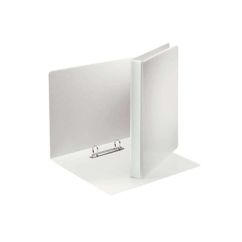 Pasta Canguru Gama Básica Esselte 40mm - Mecanismo 2 Argolas Mistas - Capacidade 380 Folhas A4 - Certificado Fsc - Cor Branca