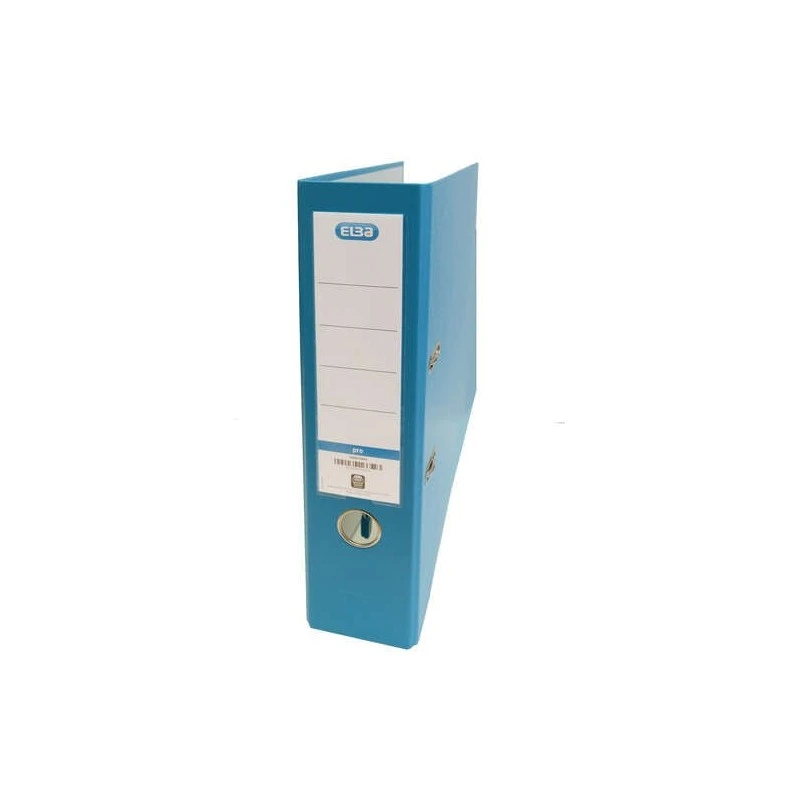Classeur à levier Top Folio Elba Rado - Dos de 80 mm - Extérieur doublé de plastique - Intérieur en papier - Couleur turquoise