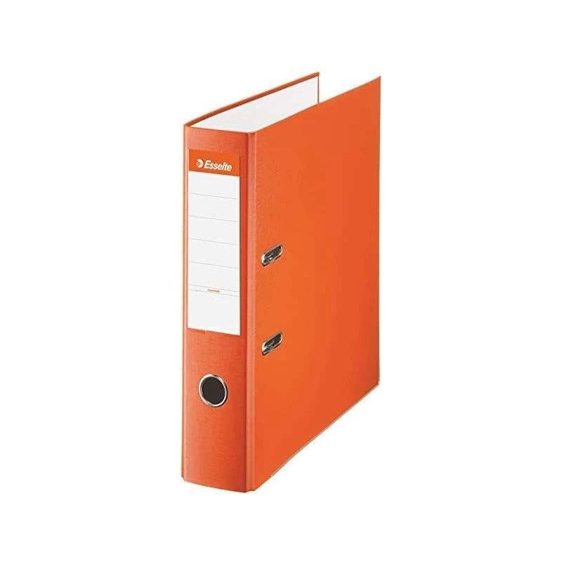 Esselte Lever Arch File - Folio Format - Spine 75mm - Capacity for 500 Sheets - Orange Color