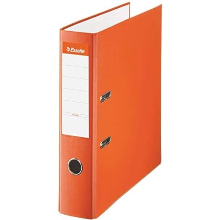 Arquivo Esselte Lever Arch - Formato Fólio - Lombada 75mm - Capacidade para 500 Folhas - Cor Laranja